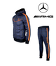 Mercedes AMG Tracksuit Men Training   Blue Bandes Oranges Black White