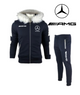 Mercedes AMG Hooded Tracksuit  Blue & White