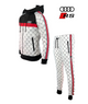 Audi Tracksuit  Black White Bande Red Audi RS